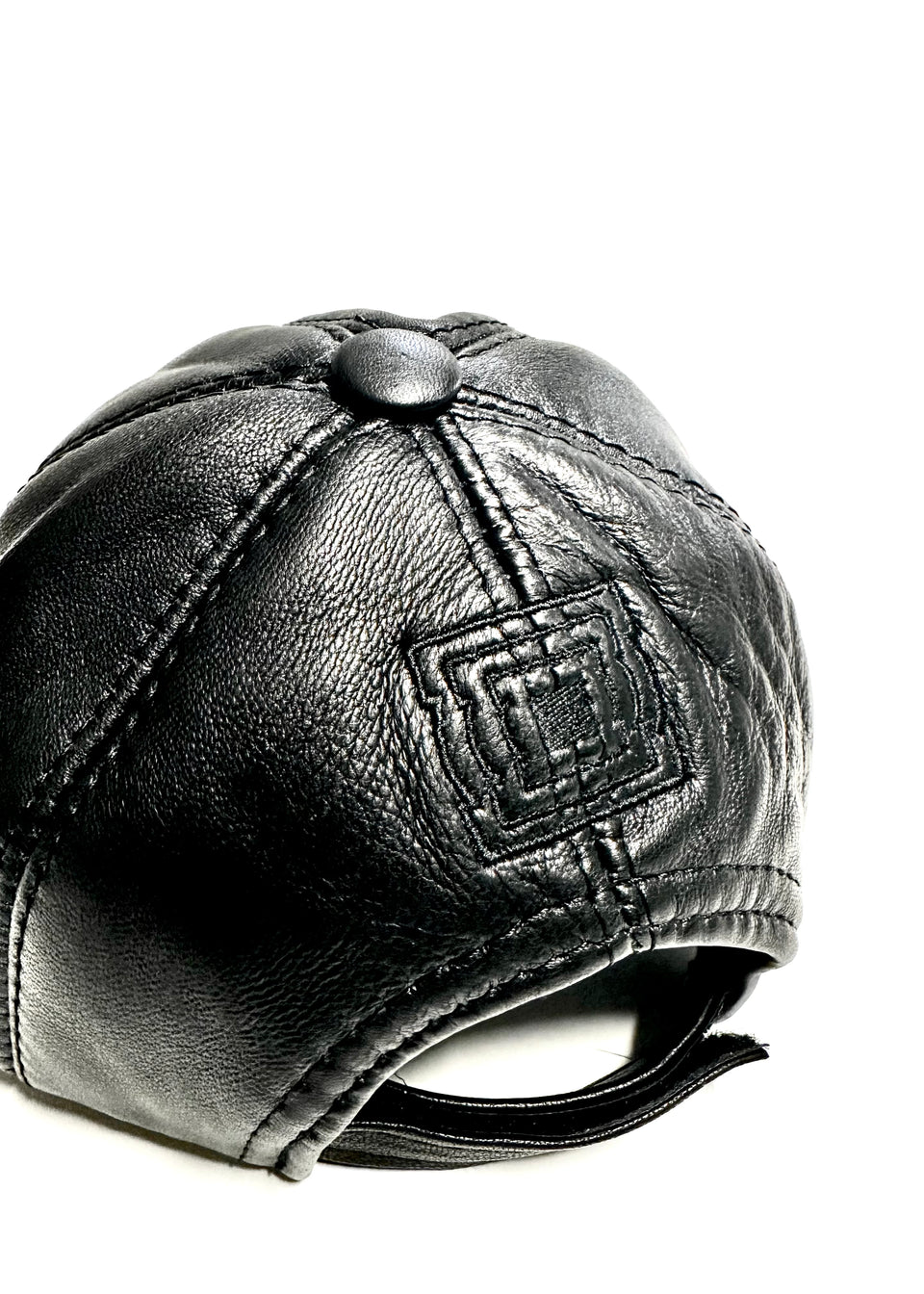 Rare 3D Embroidered Leather Cap