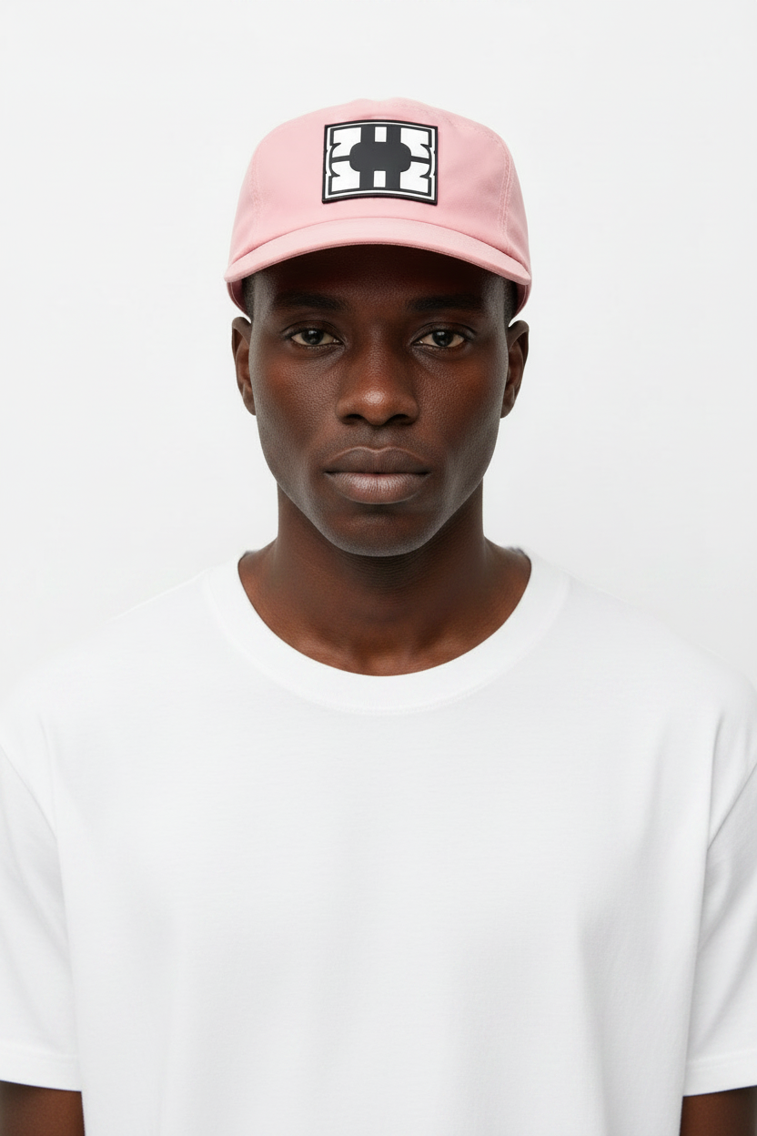 Rare Stool Symbol Nylon Cap in Pink